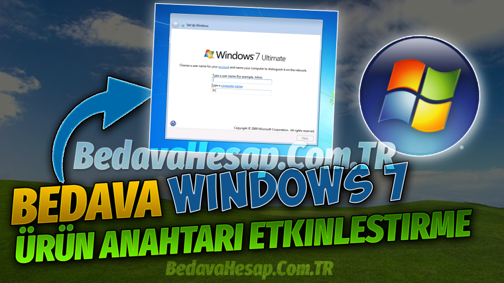 Windows 7 Ürün Anahtarları